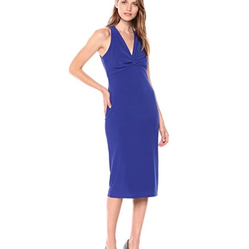 Maggy London Knot Front Midi Dress